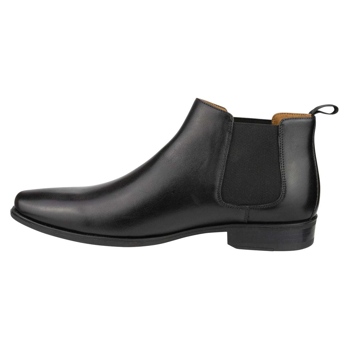 JACKSON Plain Toe Chelsea Boot Black