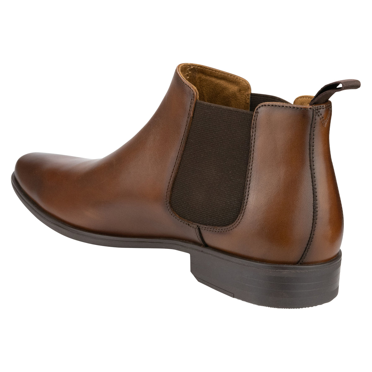 JACKSON Plain Toe Chelsea Boot Tan