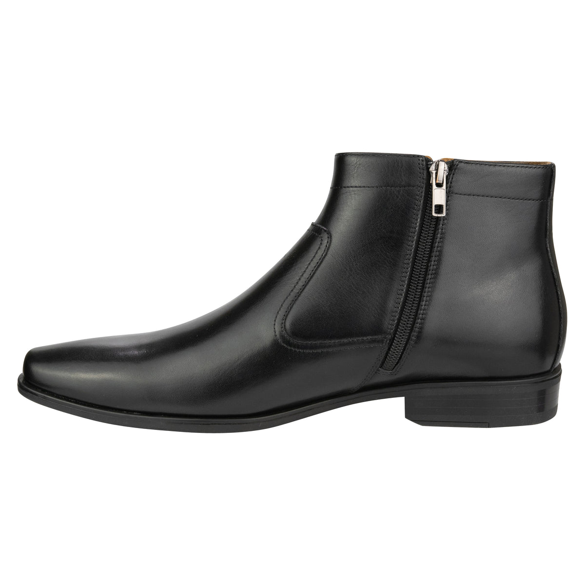 JACKSON Zip Boot Plain Toe Black