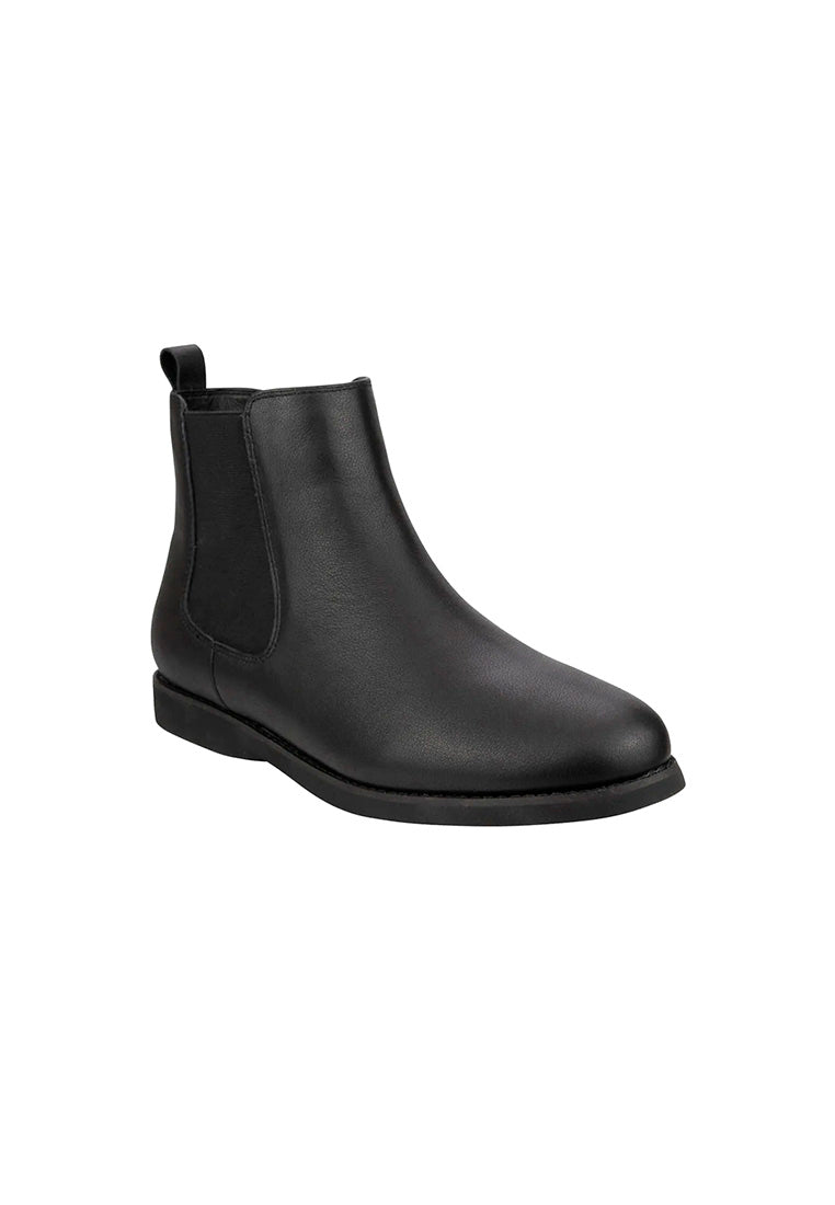 EASY FLEX Plain Toe Chelsea Boot Black