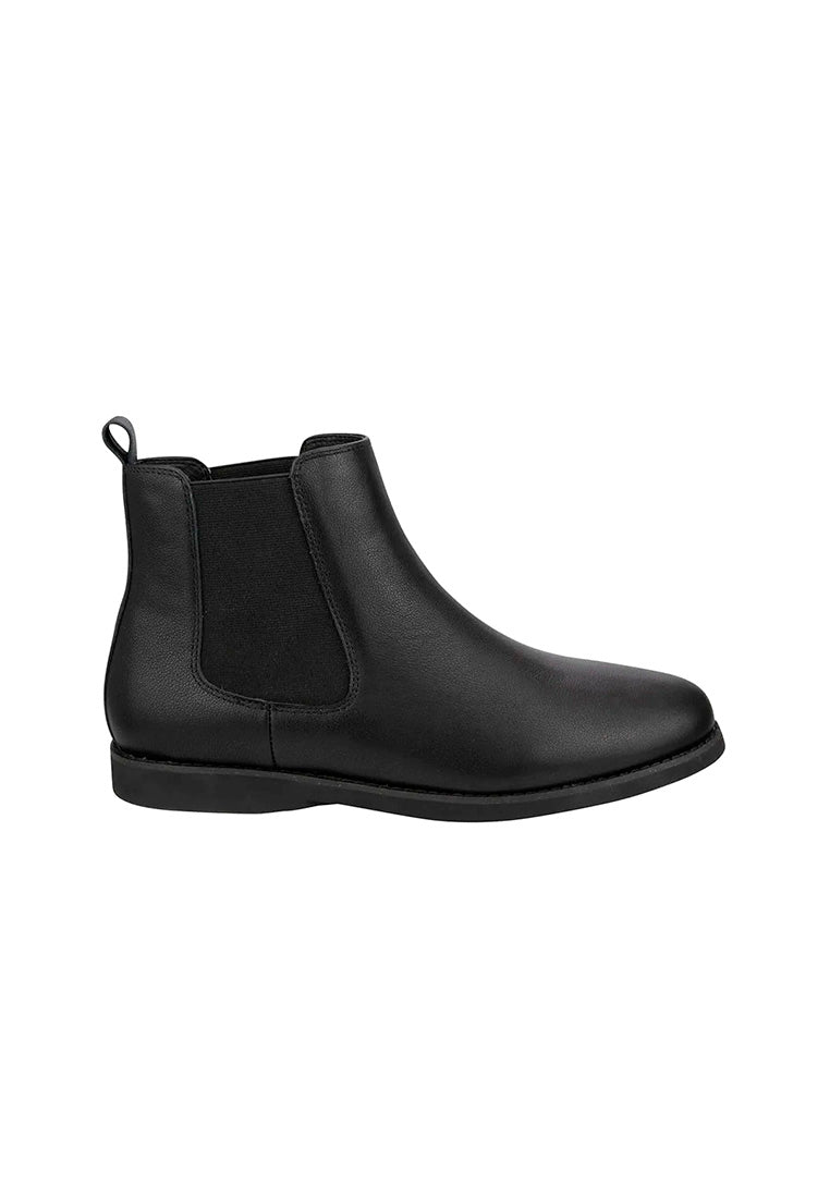 EASY FLEX Plain Toe Chelsea Boot Black