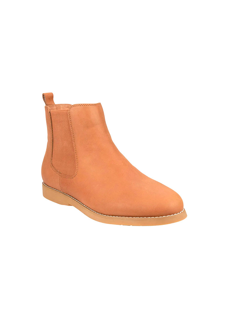 EASY FLEX Plain Toe Chelsea Boot Tan