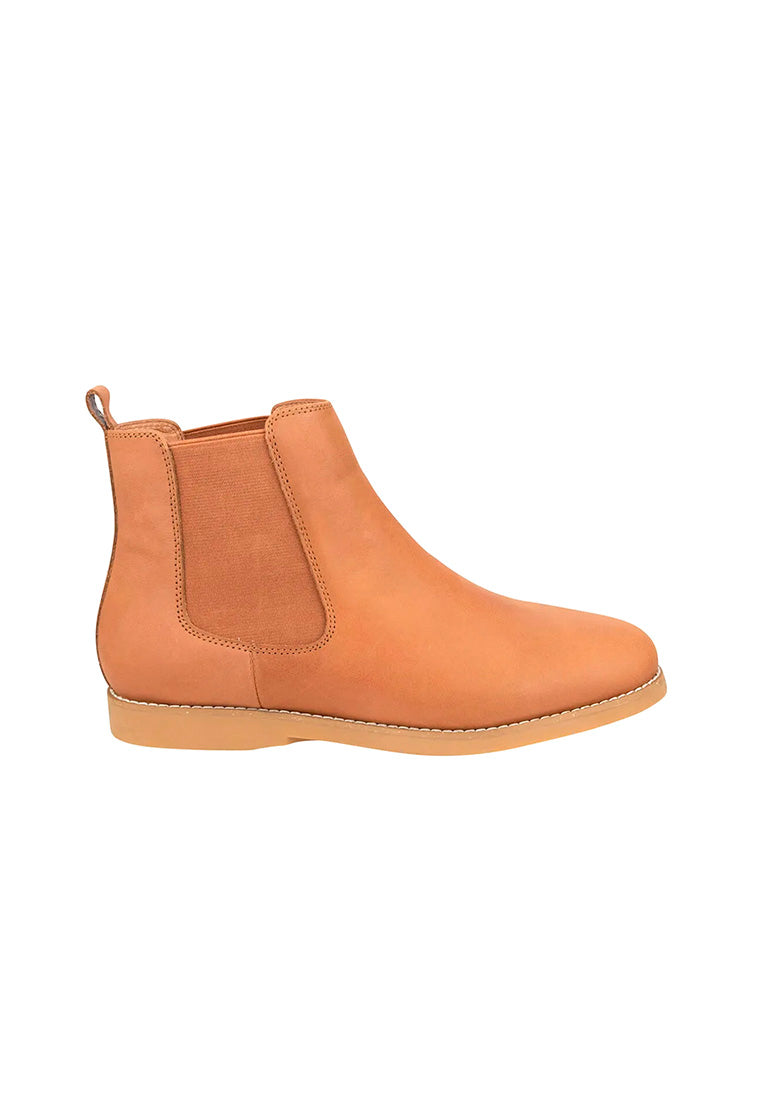 EASY FLEX Plain Toe Chelsea Boot Tan