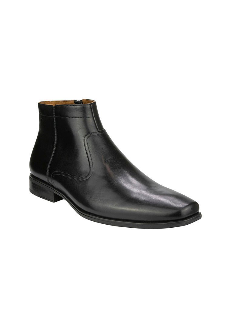 JACKSON Zip Boot Plain Toe Black