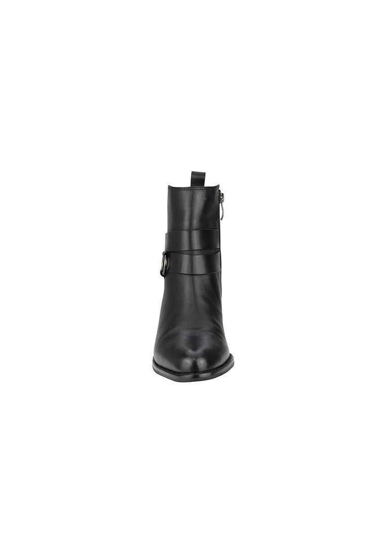 MELISSA Plain Toe Ankle Boot Black