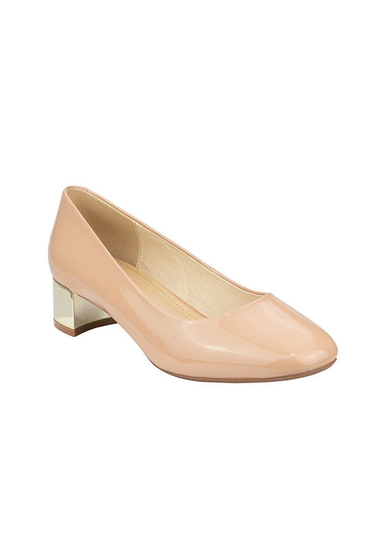PANDORA Square Toe Block Heel Blush