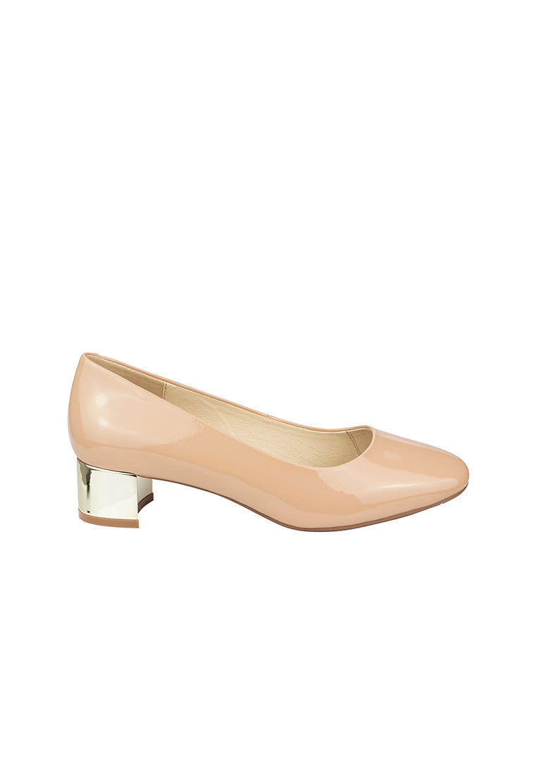 PANDORA Square Toe Block Heel Blush