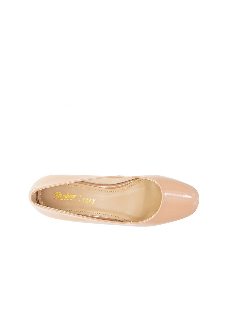 PANDORA Square Toe Block Heel Blush