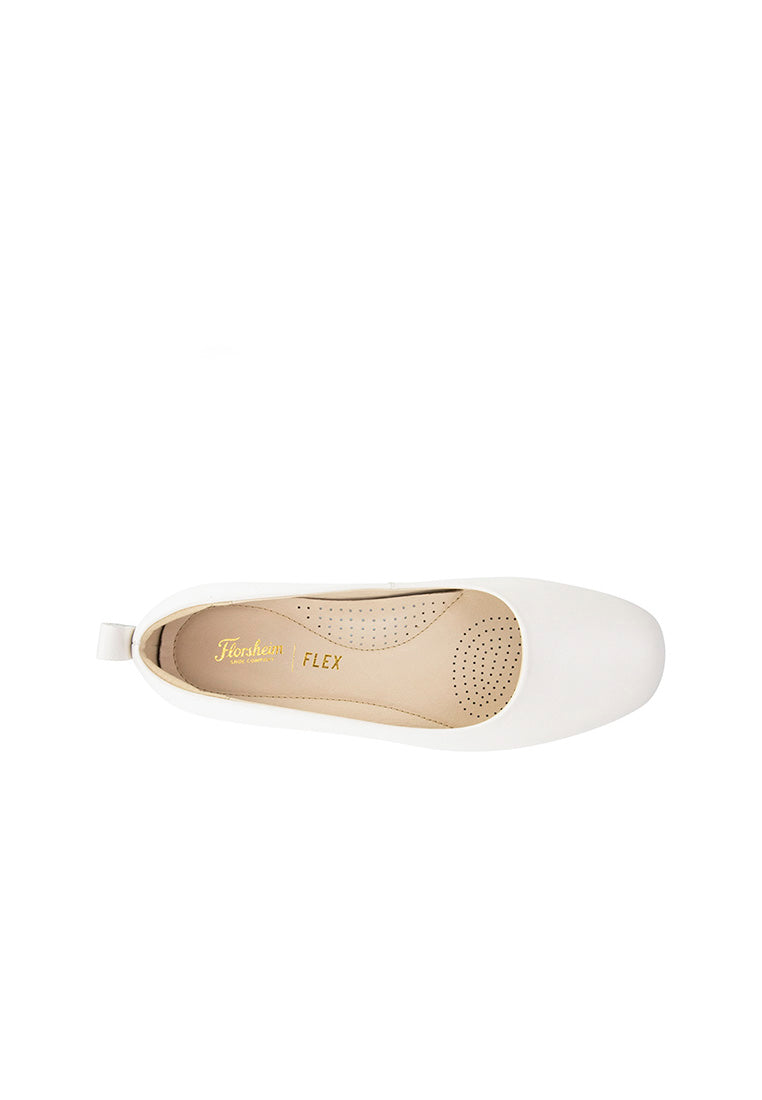 SHELLEY Square Toe Flat Bone