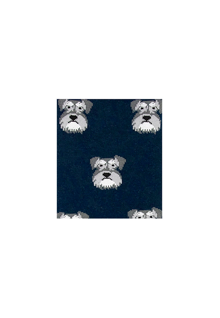 Schnauzer Cotton Jacquard Sock