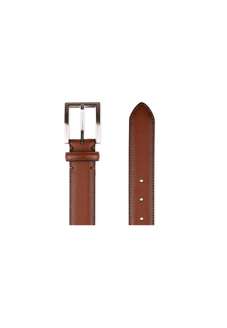 SINCLAIR Cognac Perf Leather Belt