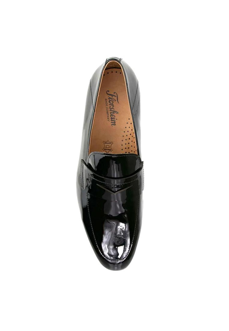 SEVILLE Moc Toe Penny Loafer Black Patent