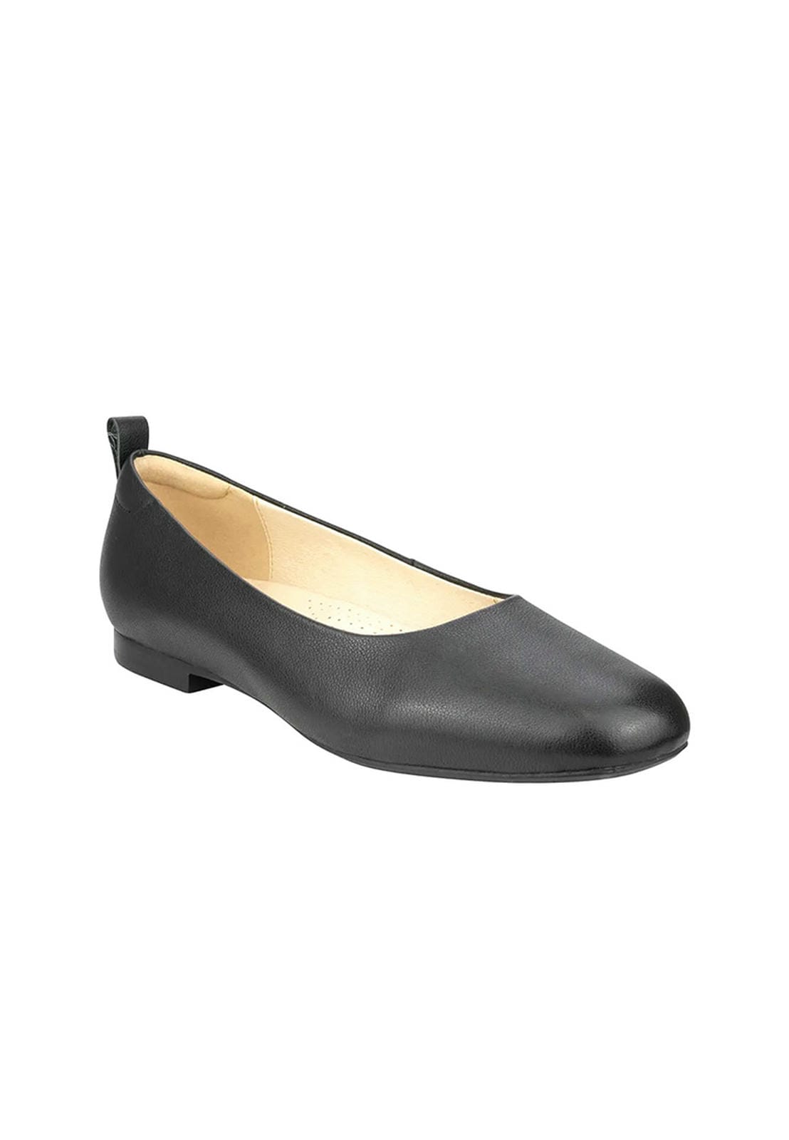 SHELLEY Square Toe Flat Black