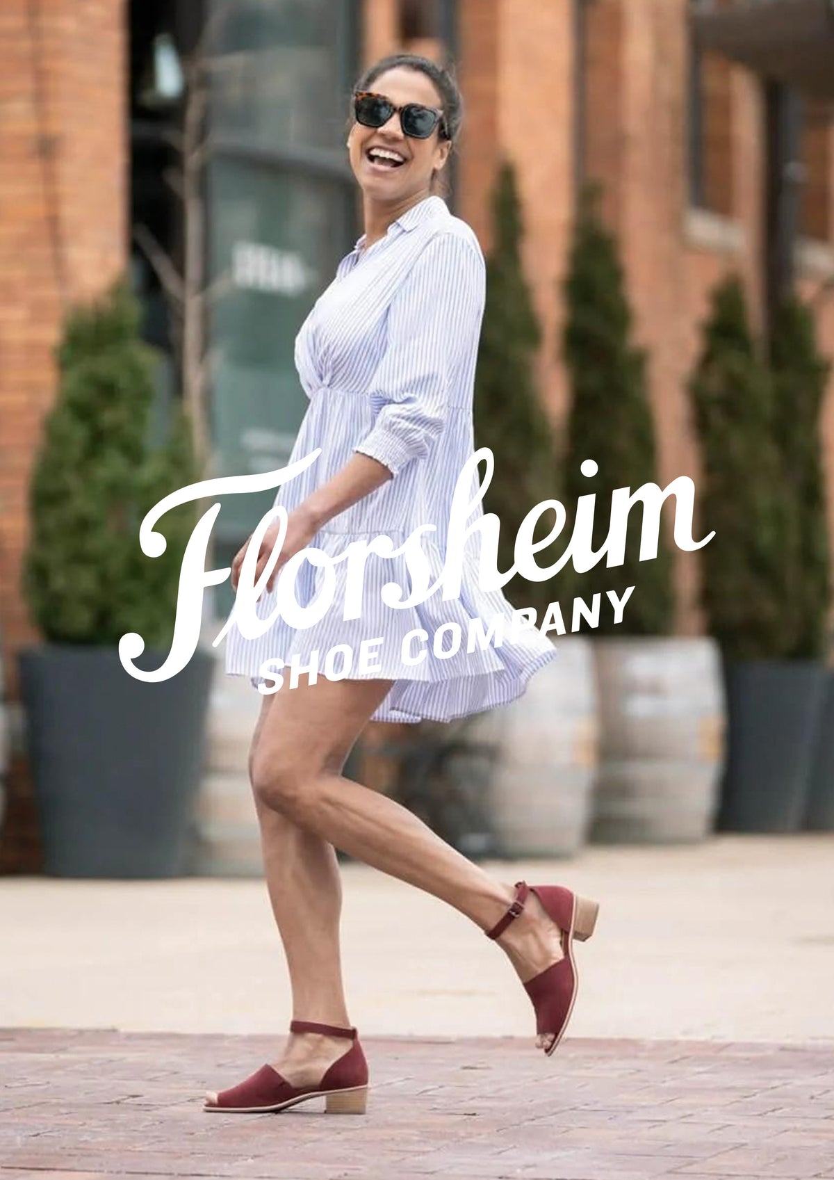 Florsheim Women's Sophie Open Toe Block Heel Sandal Tan