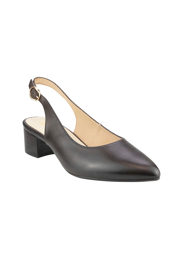 Florsheim Women's Amanda Brown Point Toe Block Heel