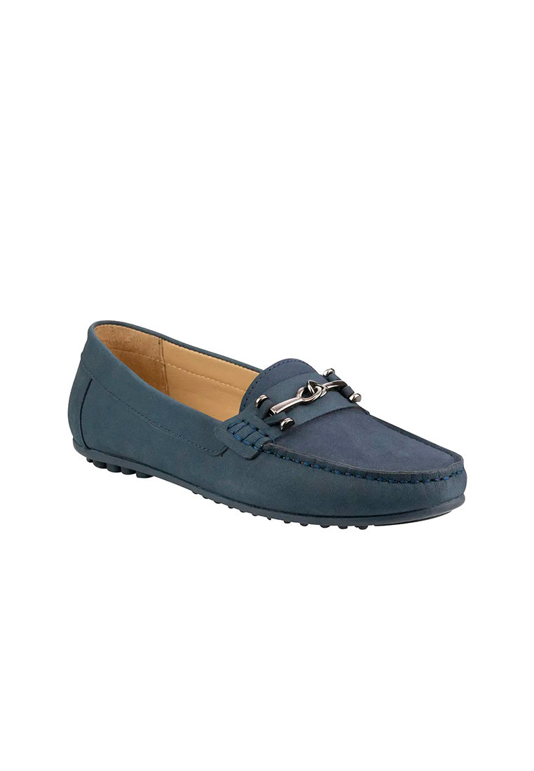 ANNE Navy Moc Toe Loafer