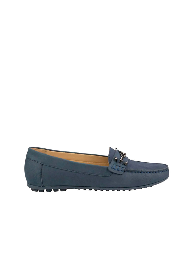ANNE Navy Moc Toe Loafer