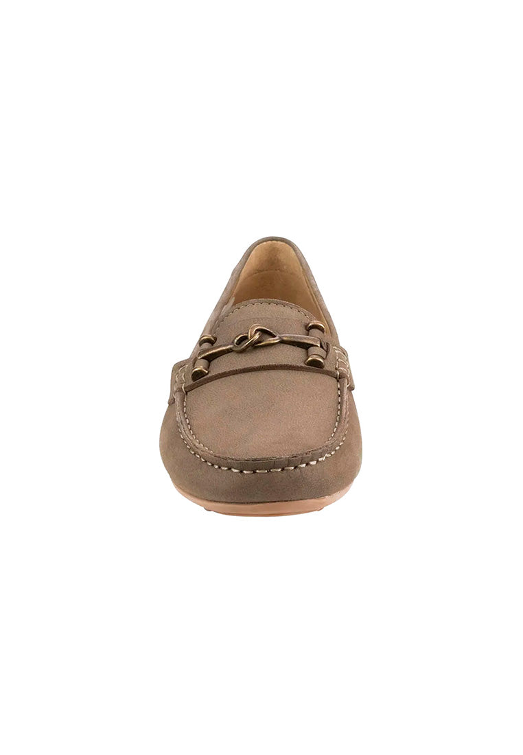 ANNE Dark Taupe Moc Toe Loafer