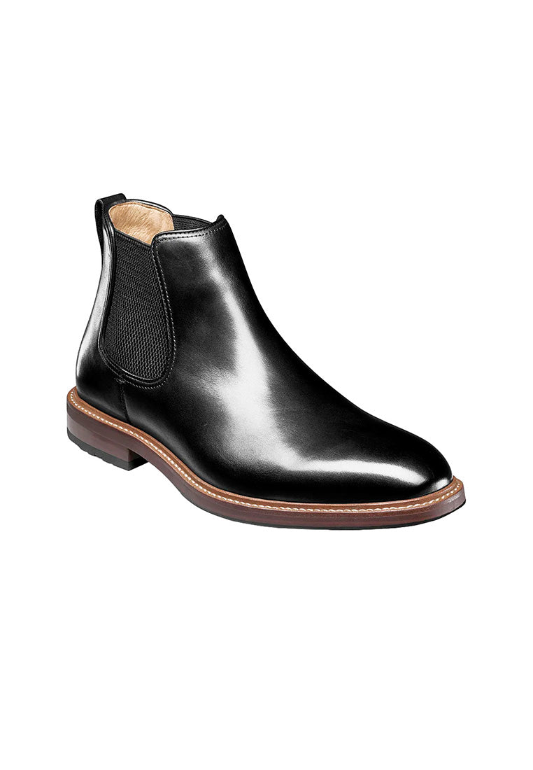 ANTHEM Plain Toe Gore Boot Black