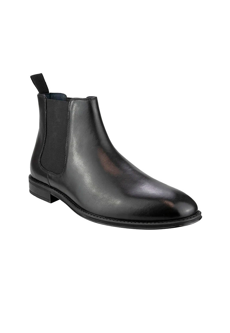 CHATHAM Black Plain Toe Chelsea Boot