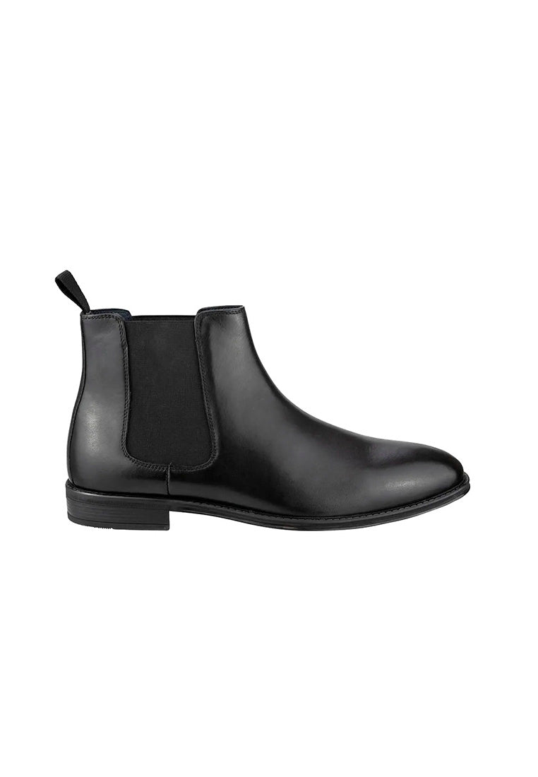 CHATHAM Black Plain Toe Chelsea Boot