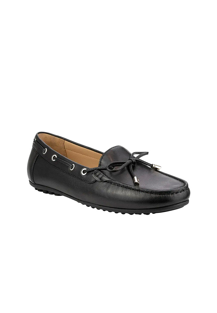 CHRISTIE Black Moc Toe Loafer