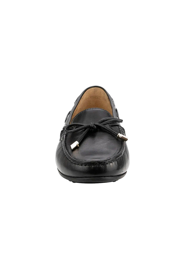 CHRISTIE Black Moc Toe Loafer