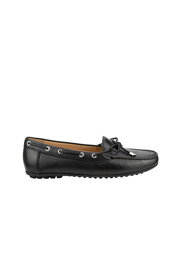 CHRISTIE Black Moc Toe Loafer