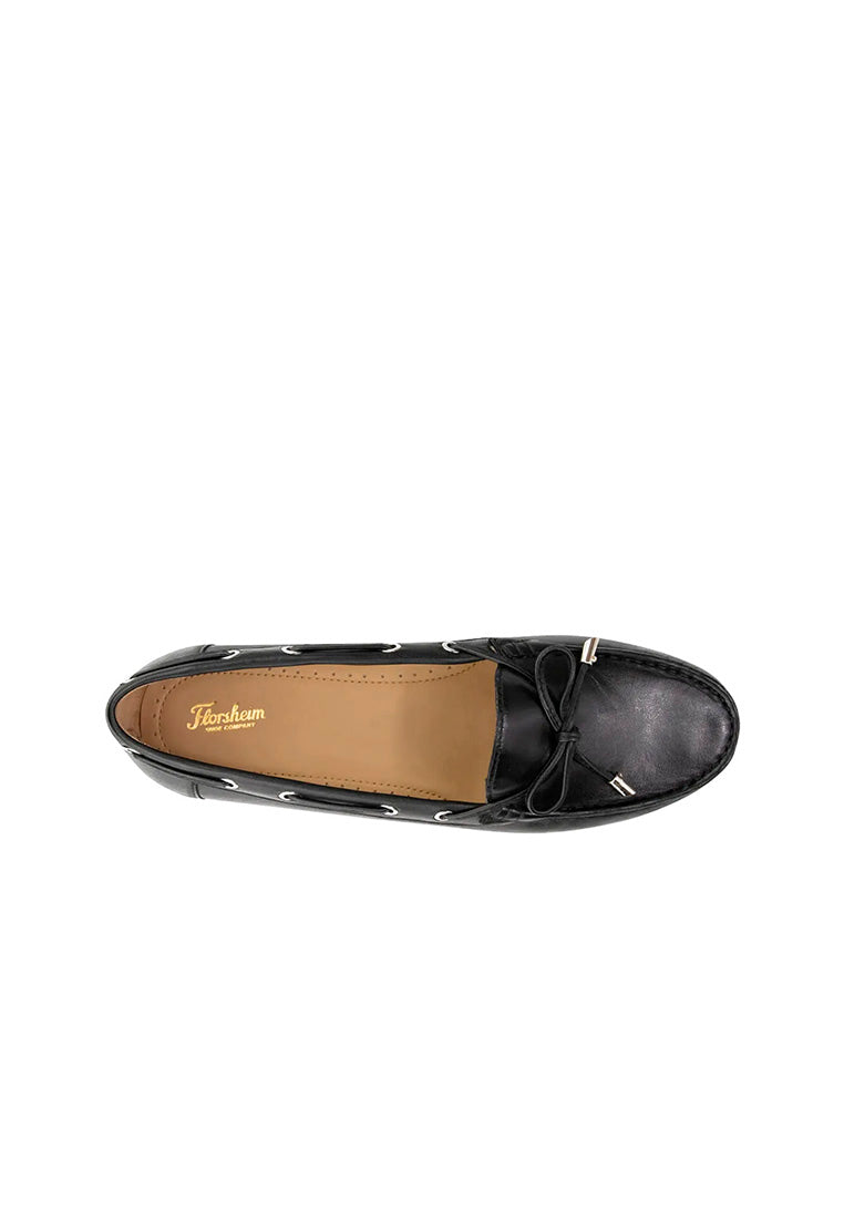 CHRISTIE Black Moc Toe Loafer