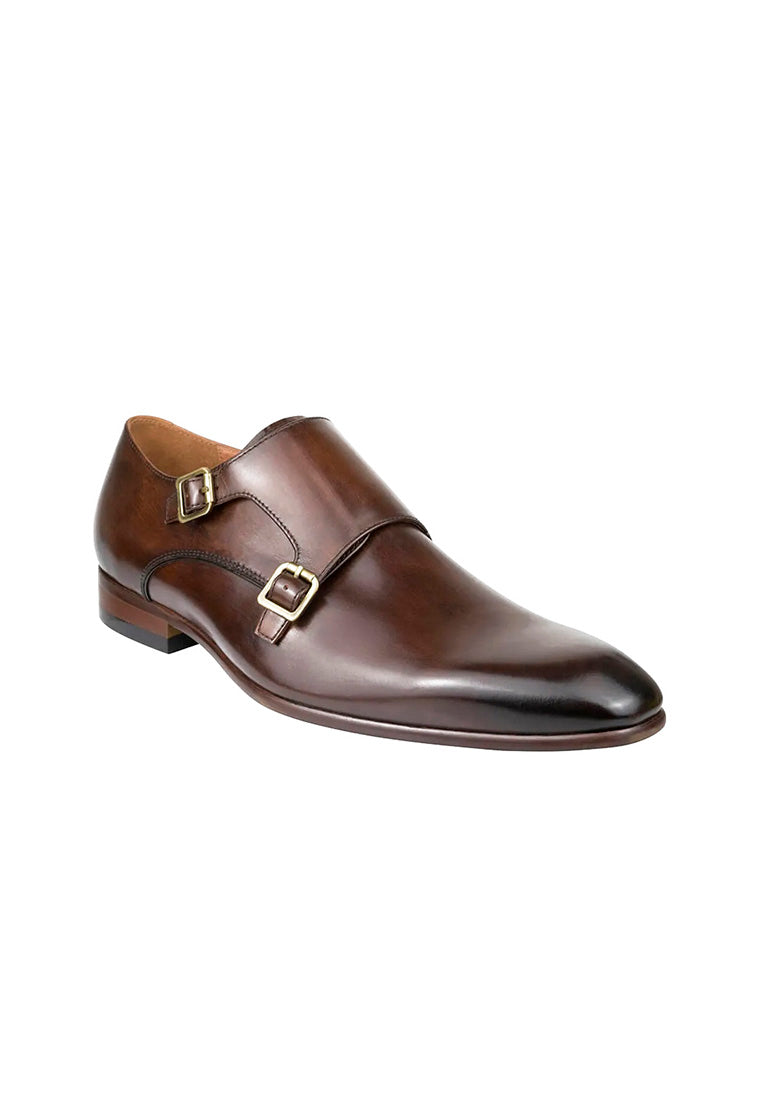 Men's  Flicker Plain Toe Double Monk Strap