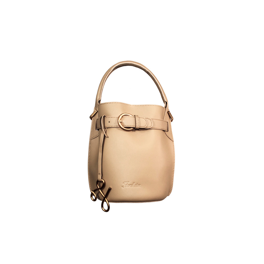 GAZETTE Tan Bucket Bag