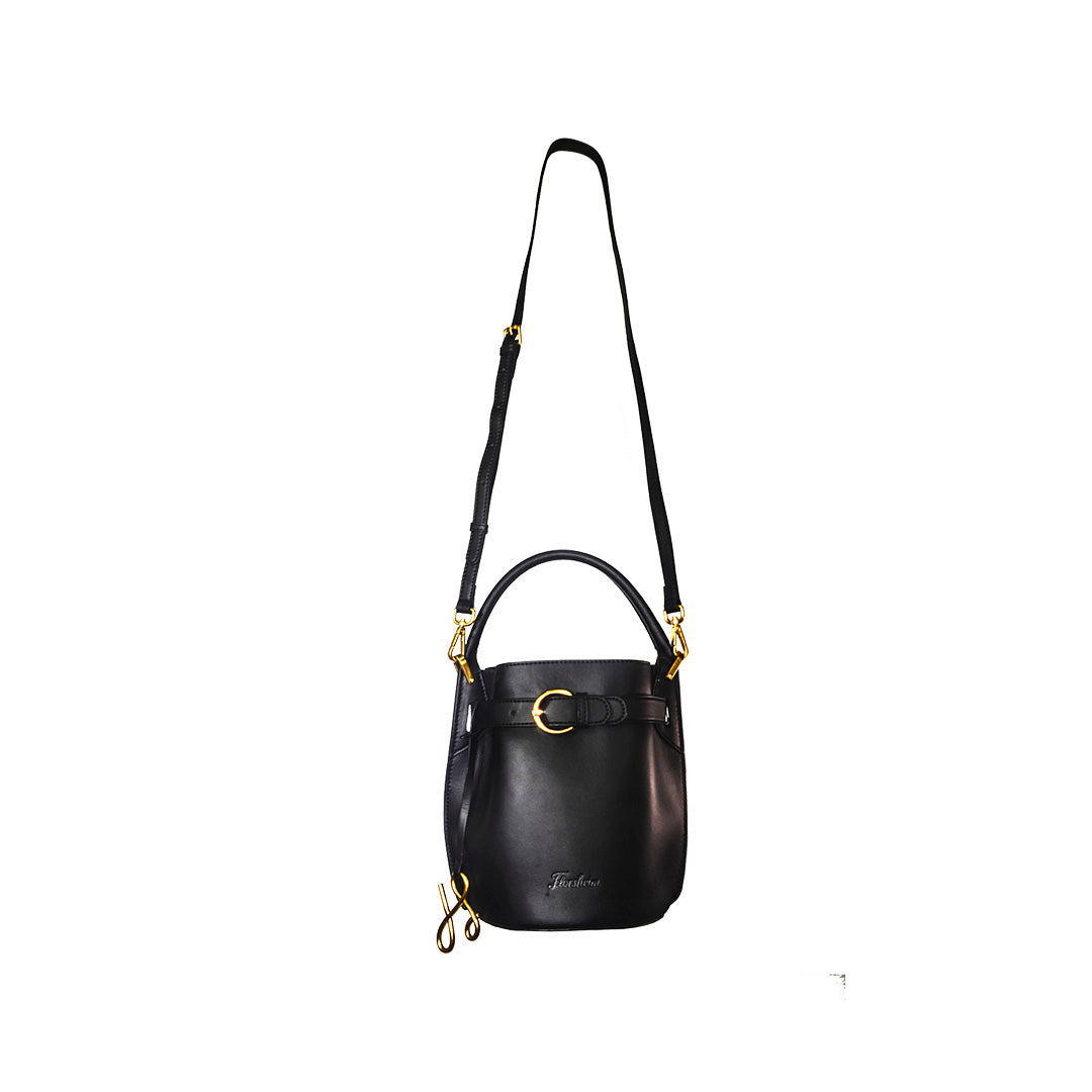 GAZETTE Black Bucket Bag