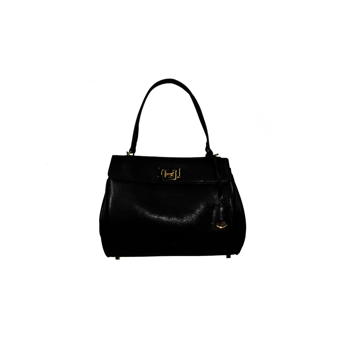 HARTLEY Black Top-Handle Shoulder Bag