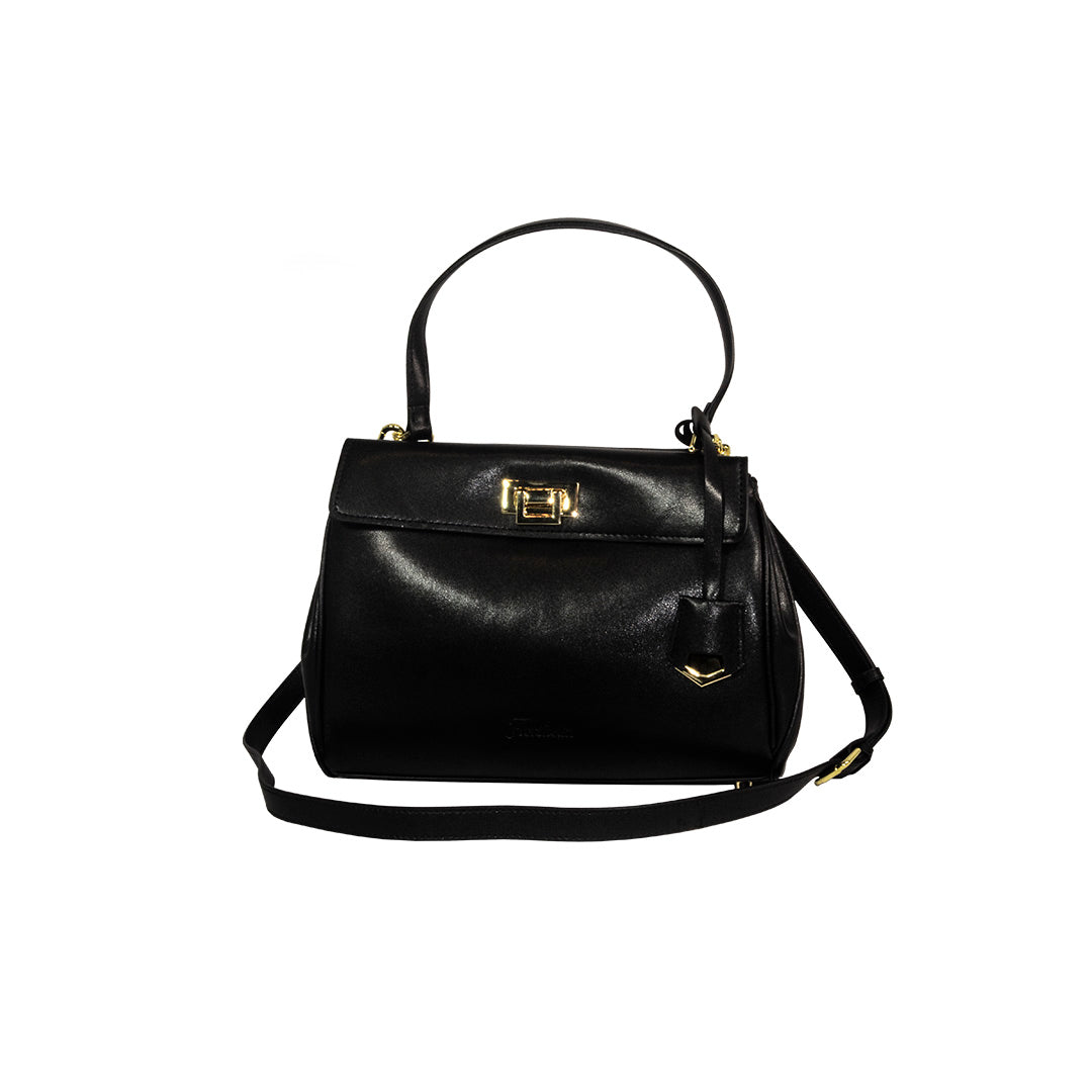 HARTLEY Black Top-Handle Shoulder Bag
