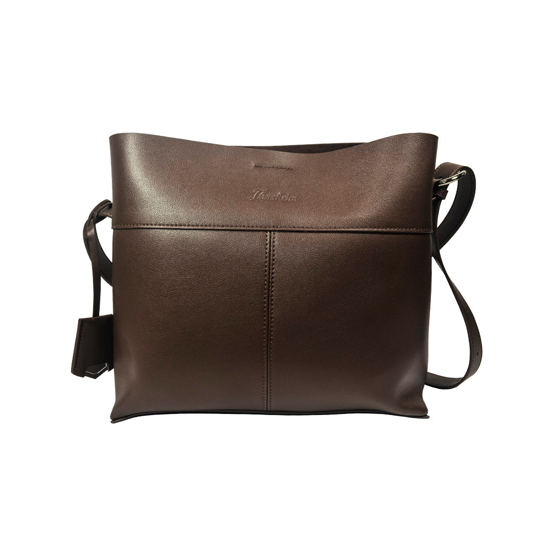 KALLISTA Espresso Shoulder Bag