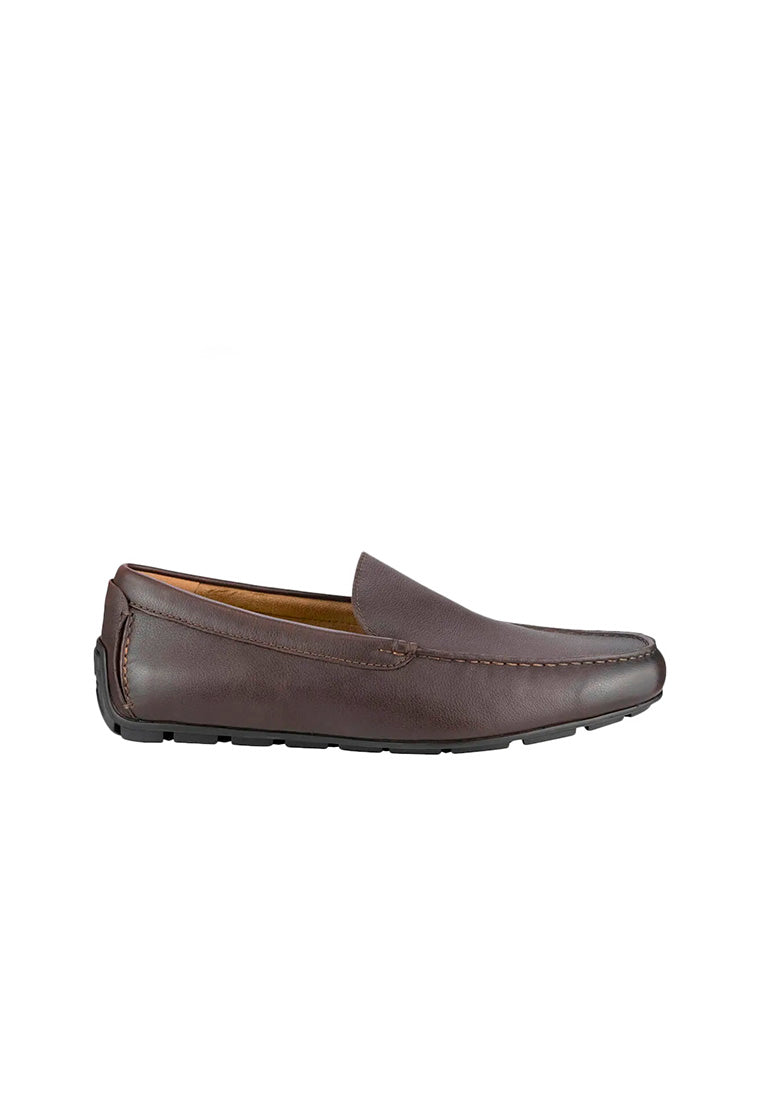 Florsheim Men's Motor Moc Toe Driver Dark Brown Milled