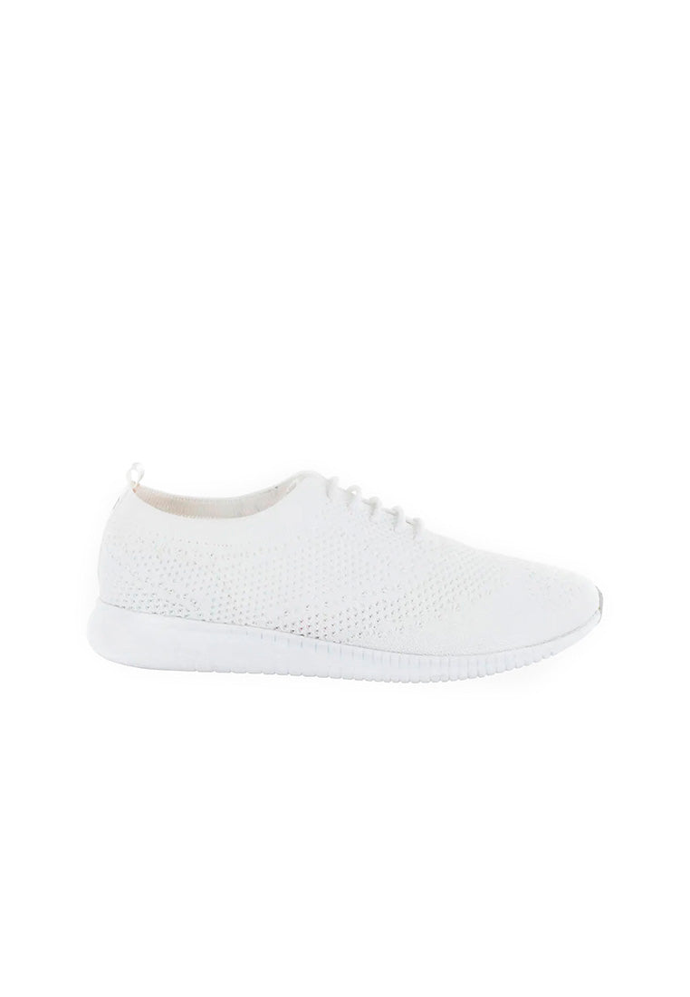 NINA WINGTIP SNEAKER White Textile