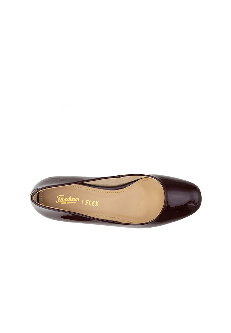 PANDORA Square Toe Block Heel Burgundy