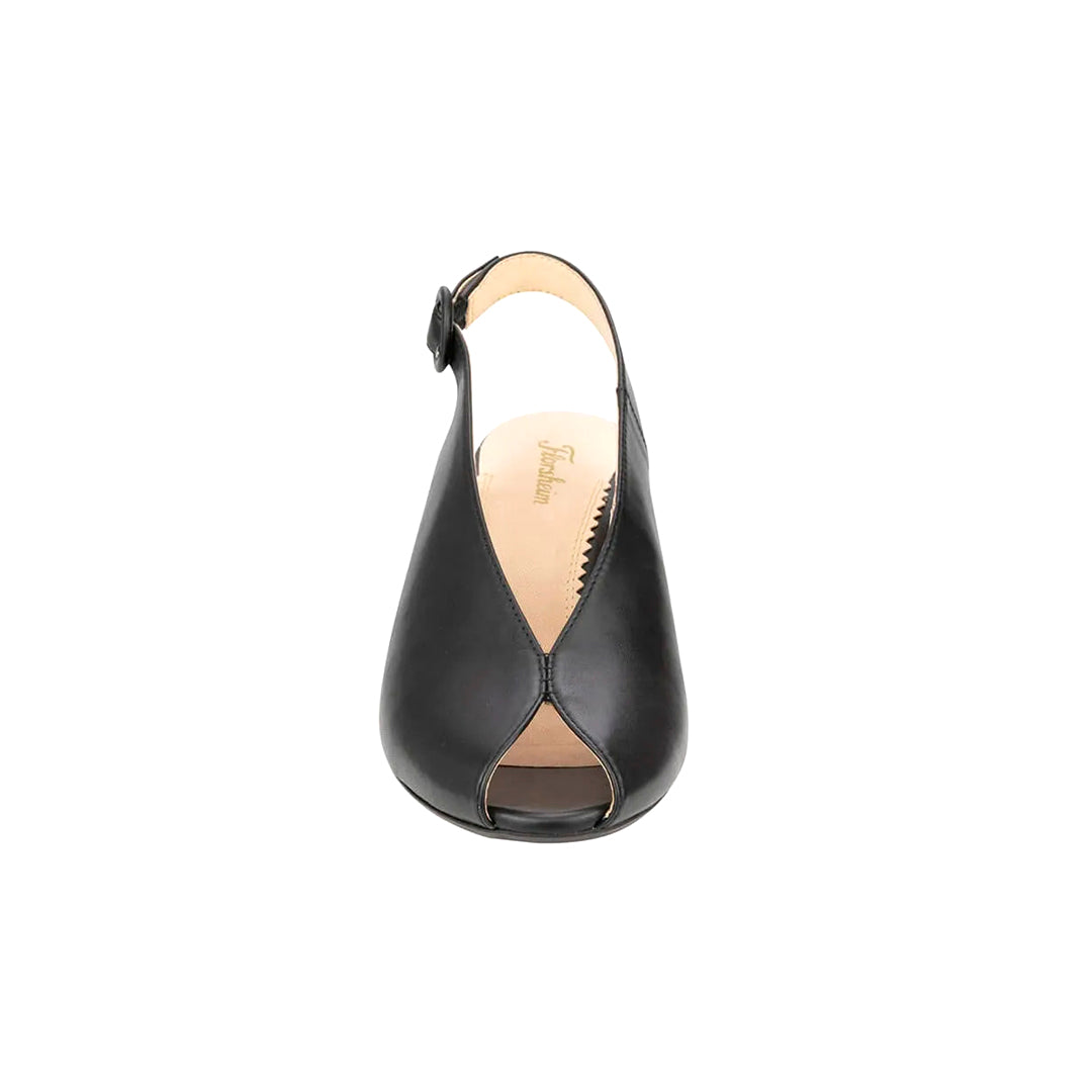 Prise  Peep Toe Slingback Heel Black