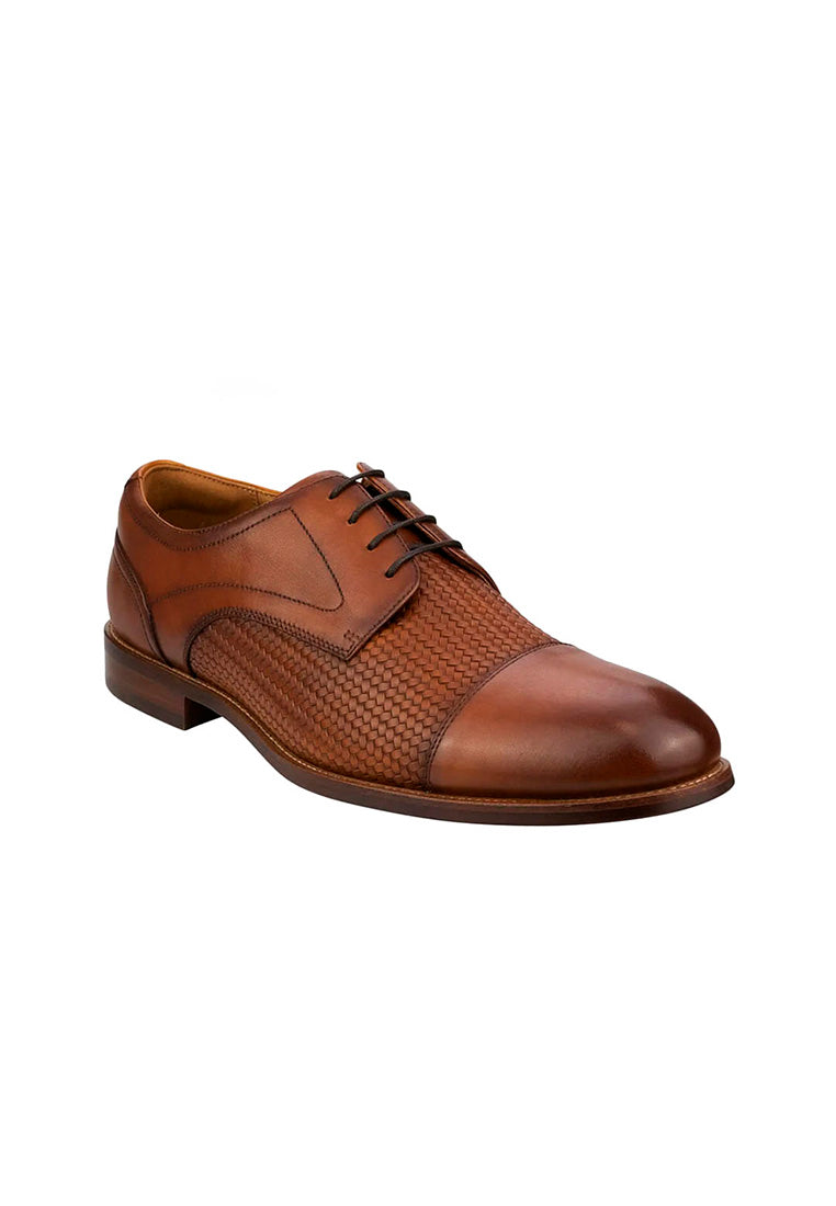 RUCCI Cap Toe Weave Cognac