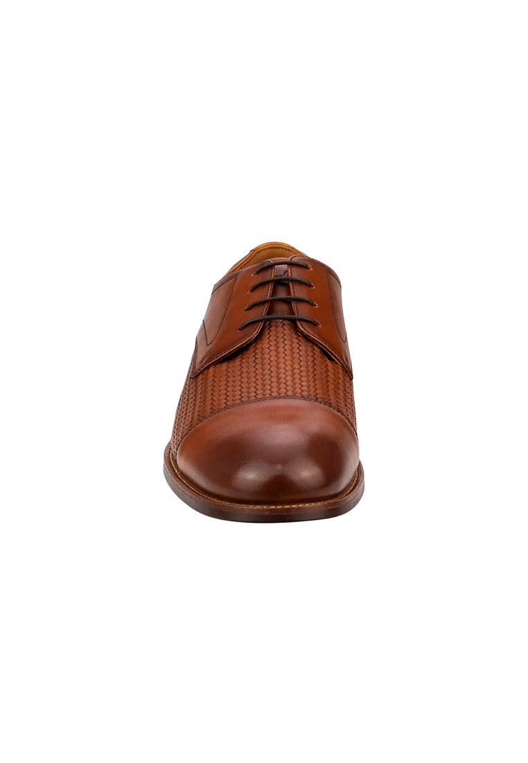 RUCCI Cap Toe Weave Cognac