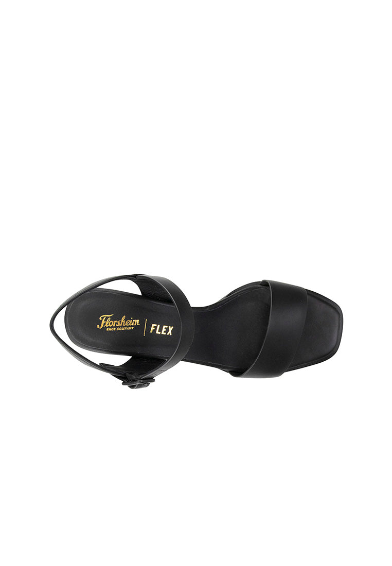 TARA Open Toe Block Heel Black