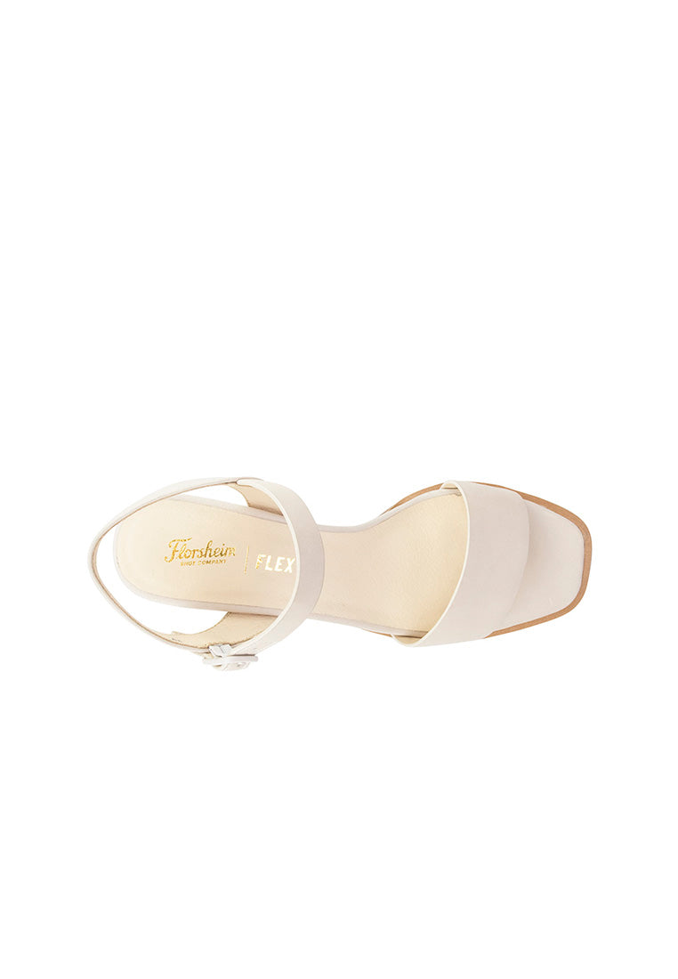 TARA Open Toe Block Heel Bone