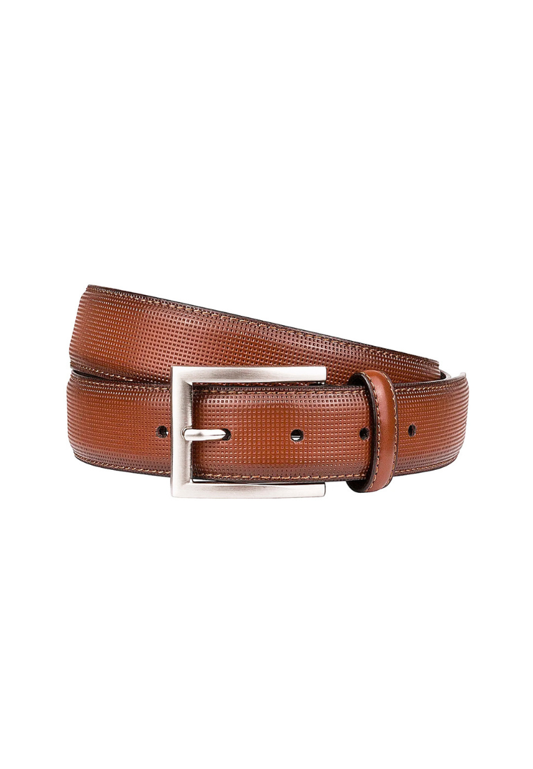 SINCLAIR Cognac Perf Leather Belt