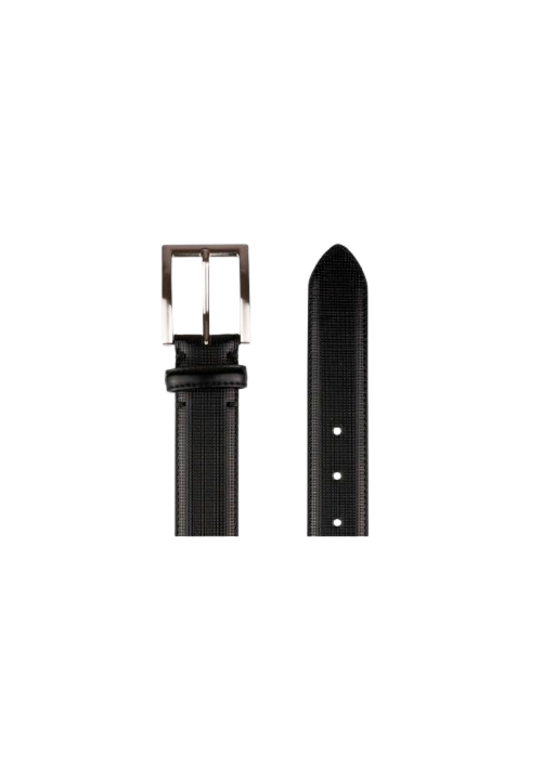 SINCLAIR Black Perf Leather Belt