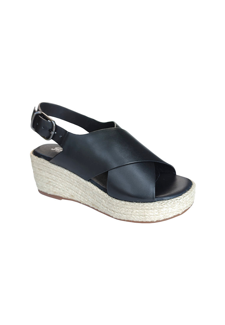 Florsheim Women's Willow Black Low Flatform Wedge