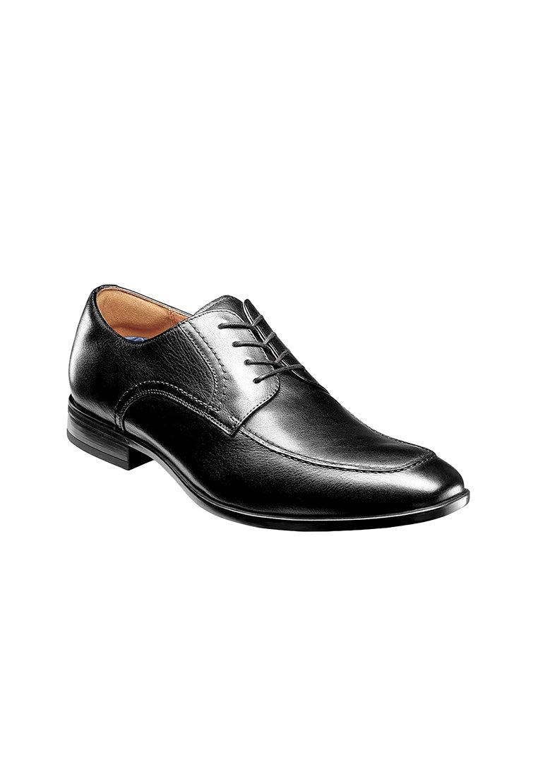 ZAFFIRO Men's Moc Toe Oxford Black