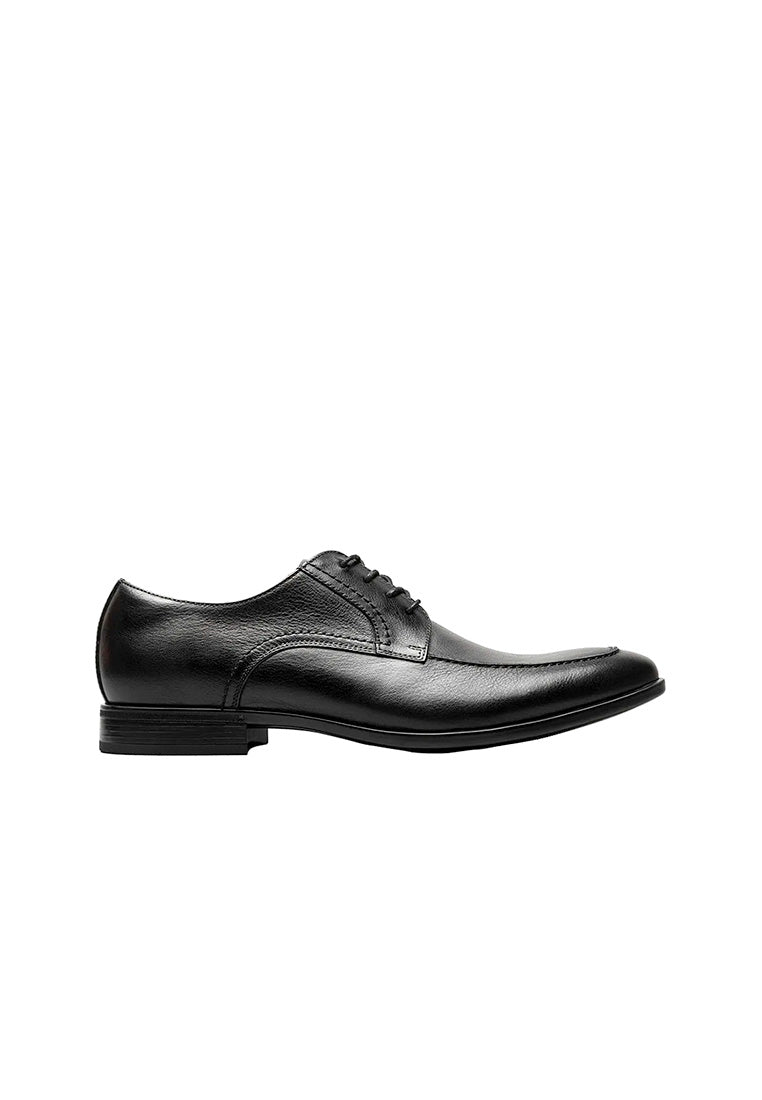 ZAFFIRO Men's Moc Toe Oxford Black