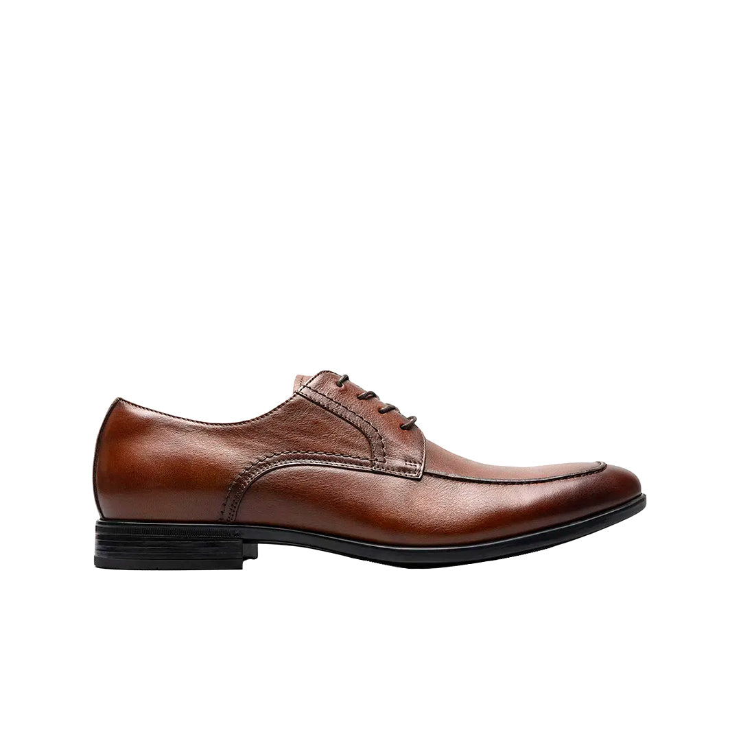 ZAFFIRO Men's Moc Toe Oxford Cognac