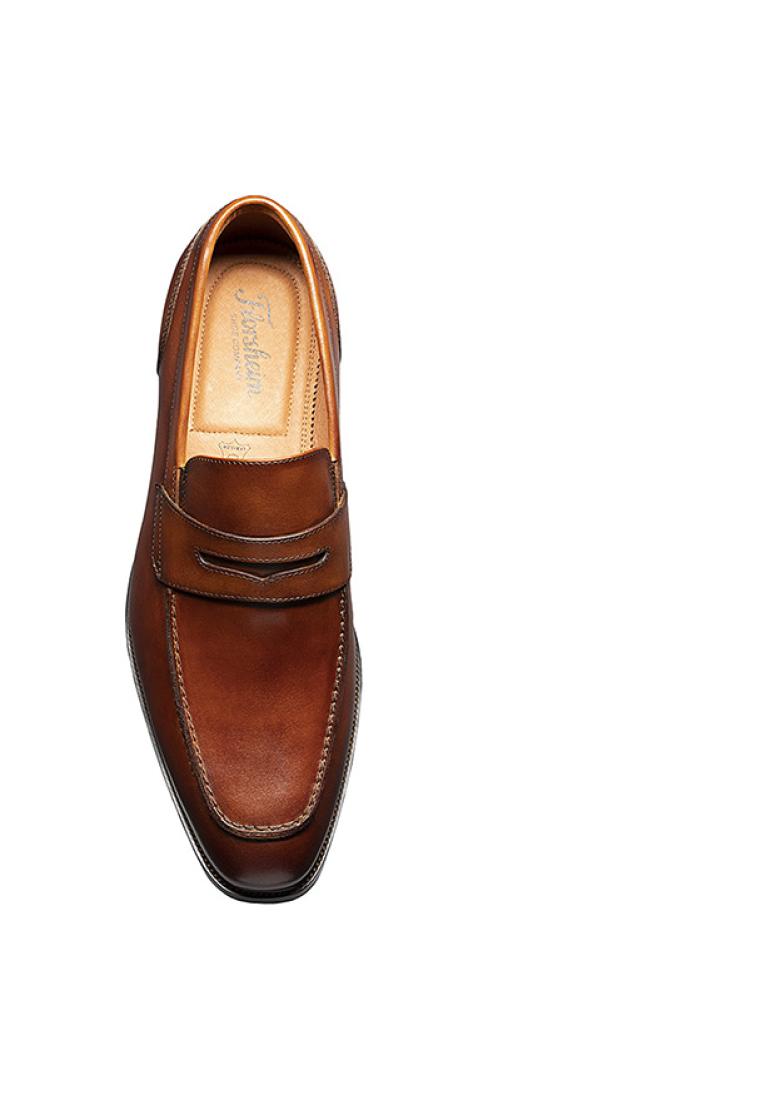 SORRENTO Men's Moc Toe Penny Loafer Cognac